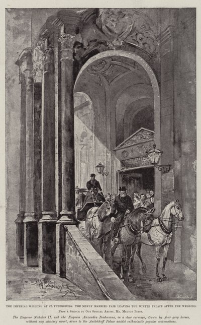 La boda de Nicolás II, zar de Rusia de Henry Charles Seppings Wright